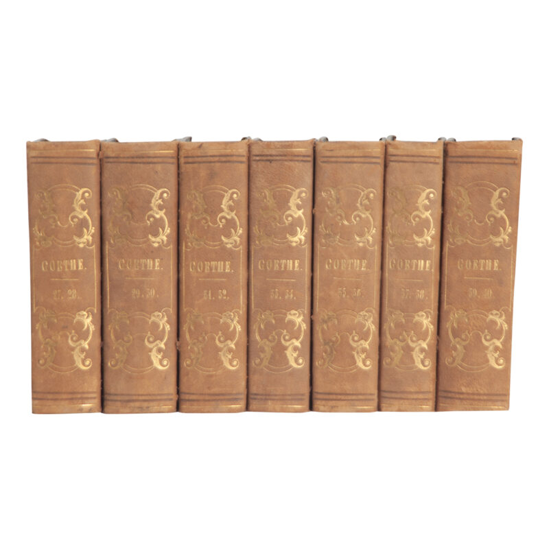 Set of 7 Books by German Poet Johann Wolfgang von Goethe