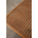 French Vintage Rattan & Bamboo Table
