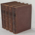 Set of 5 Leather Bound French Dictionaries