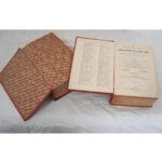 Set of 2 Leather Bound French Dictionaries