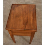 French 19th Century Solid Walnut Bedside Table