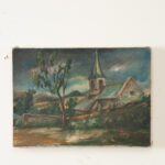 Vintage Painting of a Church