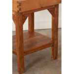 French Square Butcher Block Table