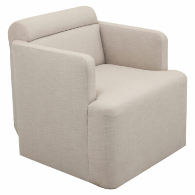 Modern Upholstered Swivel Armchair