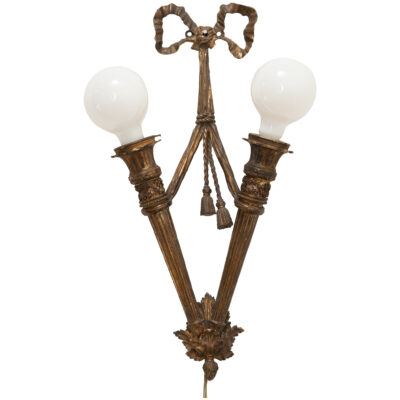 Bronze Louis XVI Style Single Sconce