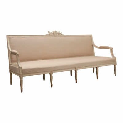 Massive Swedish Gustavian Banquette