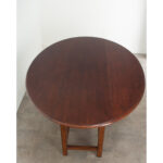 English Mahogany Drop Leaf Oval Dining Table