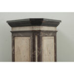 Large Faux Marble Painted Triangular Pedestal