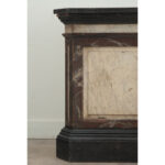 Large Faux Marble Painted Triangular Pedestal