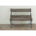 French Petite Painted Garden Bench