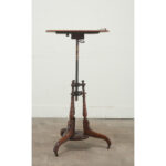English Burl Walnut Sheet Music Stand