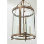 French 19th Century Brass & Glass Lantern