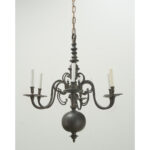 Large French 19th Century Brass Chandelier