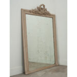 Pair of Louis XVI Style Painted Mantle Mirrors