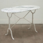 French Vintage Capsule Shaped Bistro Table
