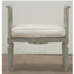 Swedish Carved & Painted Window Seat