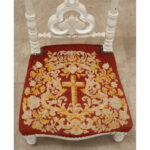 French Needlepoint & Painted Prie Dieu