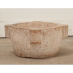 French Hand-Chiseled Stone Mortar