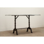French 18th Century Stone & Iron Dining Table
