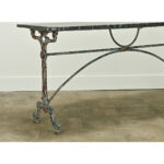 French Marble & Iron Bistro Table