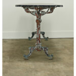 French Marble & Iron Bistro Table