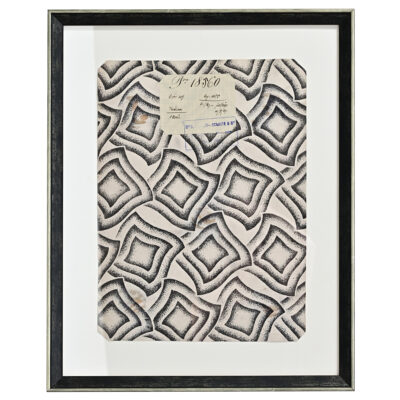 English Handmade Wallpaper Sample, Framed