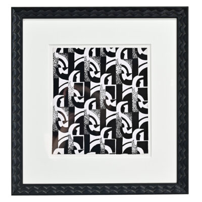 English Handmade Wallpaper Sample, Framed