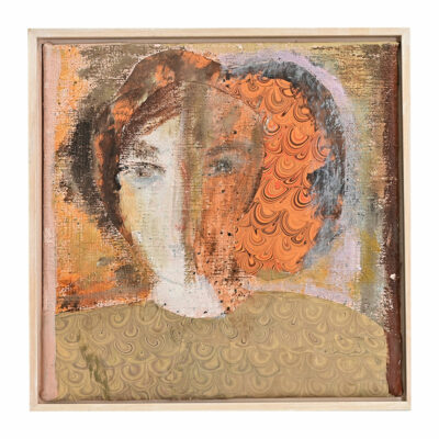 Mixed Media Painting of a Lady Face