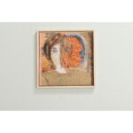 Mixed Media Painting of a Lady Face