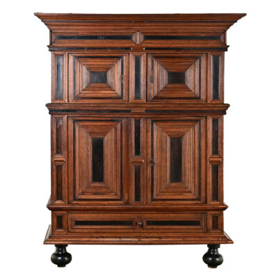 Dutch 18th Century Oak & Ebonized Armoire