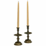 Pair of 17th Century Brass Candlesticks