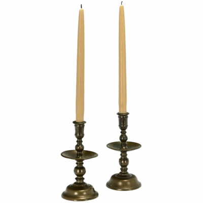 Pair of 17th Century Brass Candlesticks