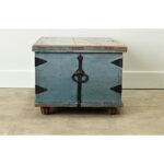Swedish 19th Century Painted Pine Trunk