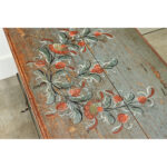Swedish 19th Century Painted Pine Trunk