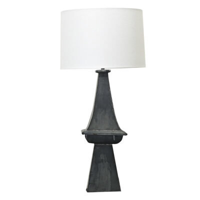 French Vintage Zinc Table Lamp