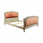 French Carved Louis XVI Style Queen Bed Frame