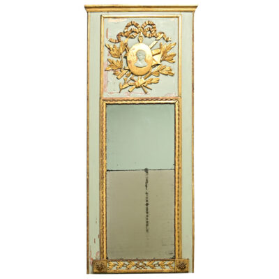 French 19th Century Painted & Gilt Trumeau