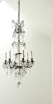 French 19th Century Brass & Crystal Chandelier