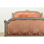 French Carved Louis XVI Style Queen Bed Frame