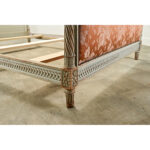 French Carved Louis XVI Style Queen Bed Frame