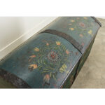 Swedish 19th Century Painted Pine Marriage Trunk