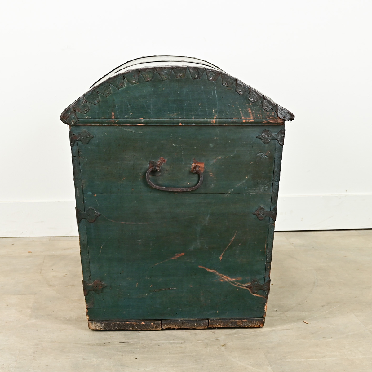 Swedish 19th Century Painted Pine Marriage Trunk - Fireside Antiques