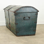Swedish 19th Century Painted Pine Marriage Trunk