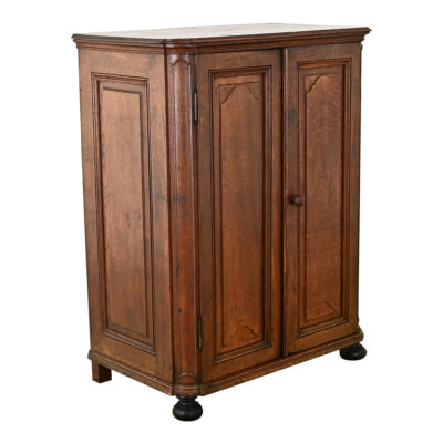 Belgian 18th Century Solid Oak Cabinet