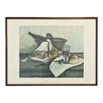 French Vintage Still Life Drawing, Limited Edition Copy