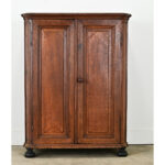 Belgian 18th Century Solid Oak Cabinet