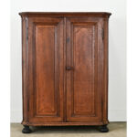 Belgian 18th Century Solid Oak Cabinet