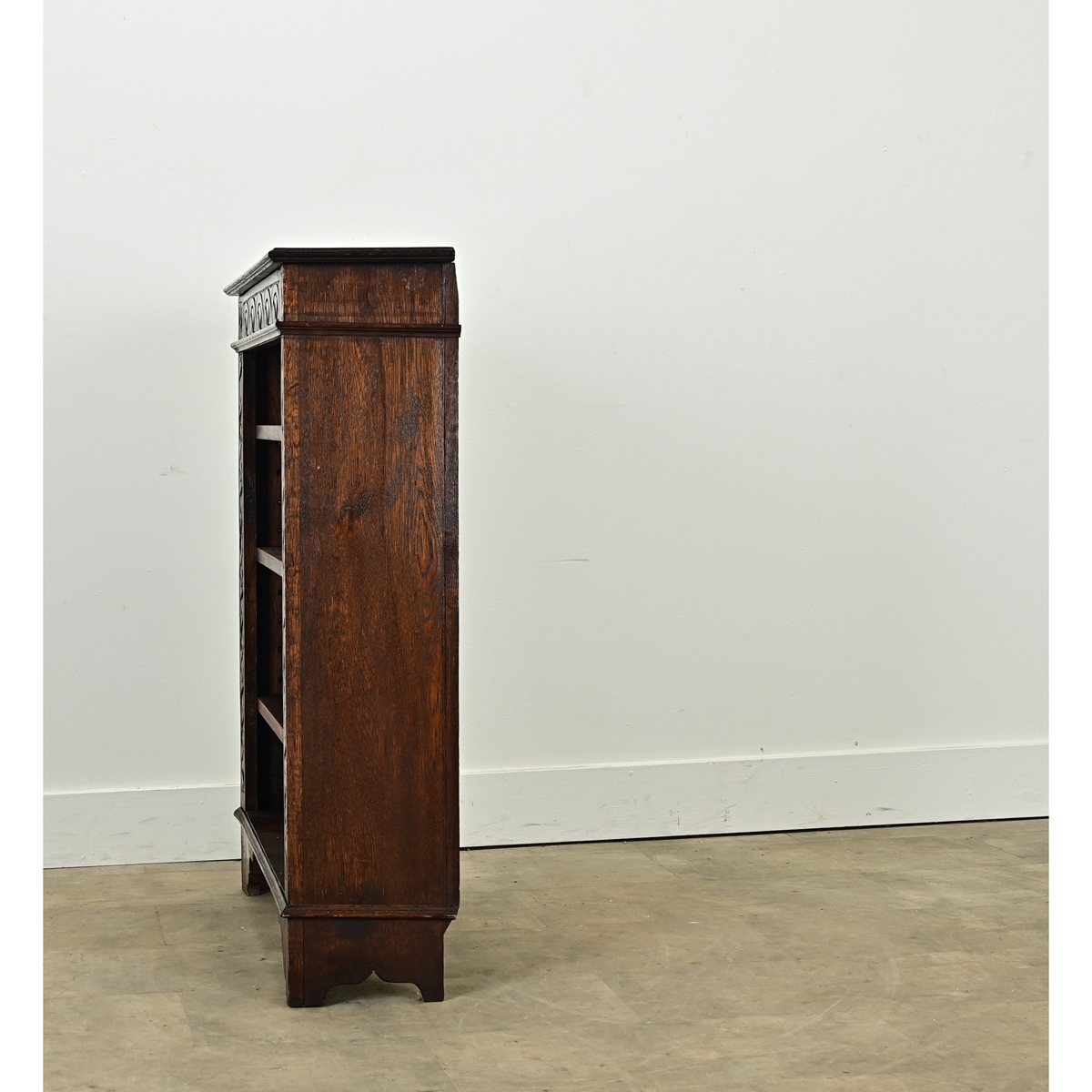 English Jacobean Style Oak Bookcase - Fireside Antiques