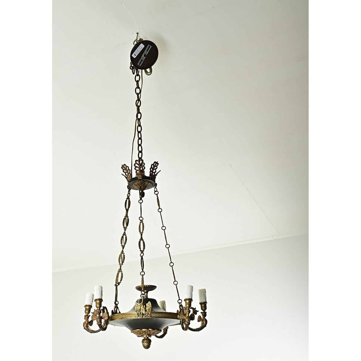 French 19th Century Empire Chandelier - Fireside Antiques