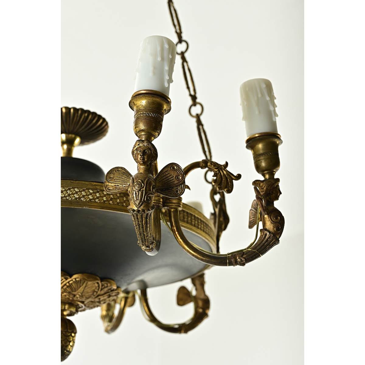 French 19th Century Empire Chandelier - Fireside Antiques